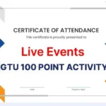 Gtu 100 point activity certificate download